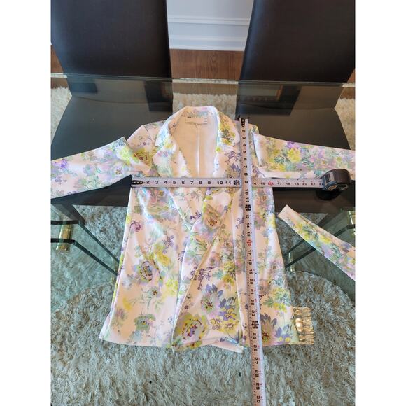 ASOS Design Maternity Pantsuit Size US 2 White Floral Blazer and Trousers Petite - Picture 12 of 12